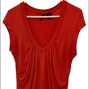 New Directions Coral Sleeveless Blouse Size Large